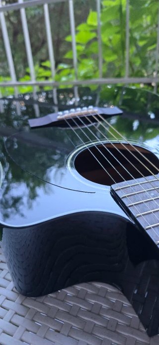 Guitarra Electroacústica Fender Negra