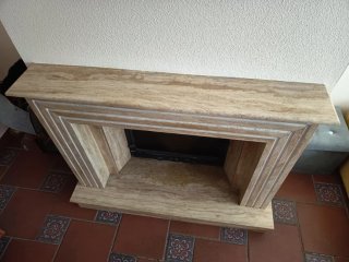 Revestimiento de mármol para chimenea