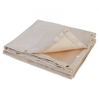 Mantas de soldadura tratadas con calor de fibra de vidrio 182.9 cm x 243.8 cm, paquete de 2
