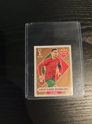 Cristiano Ronaldo extra sticker bronce mundial2022