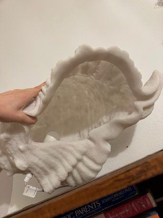 Lámpara Concha Diseño Papel/Piedra