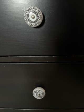 Mesilla Ikea Hemnes Negra 2 Cajones