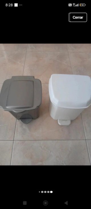 Pack 2 cubos con pedal plástico