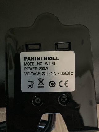 Sandwichera Panini Grill Wise NUEVA