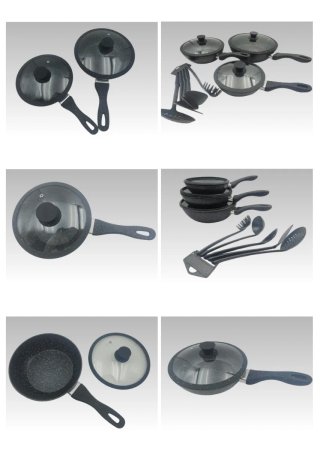 Set 11 Padelle Vanity con coperchio