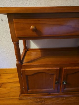 Mesa auxiliar madera maciza