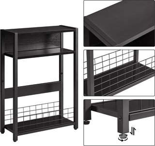 Mesa Auxiliar 3 Niveles con Revistero