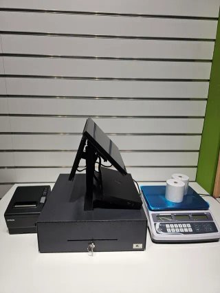 Moderno TPV 14.5 táctil doble i5, para Tienda