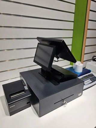 Moderno TPV 14.5 táctil doble i5, para Tienda
