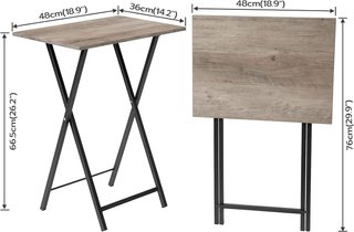 Mesa Auxiliar Plegable Estilo Industrial