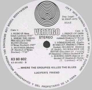 Lucifer's Friend LP Spain Vertigo 1972