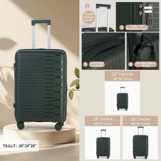 Maleta Rígida Beige con Candado TSA