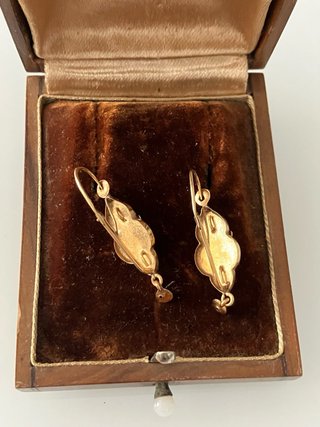 Pendientes Oro 18k S.19 Esmeralda