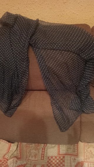 Foulard largo estampado lunares