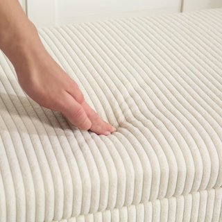 Banca Contenedor 84L Puff con Poggiapiedi 112X42X40 Cm, Pouf in Velluto Acostato per Camera da Letto in Acciaio, Capacità 220 Kg, per Soggiorno e Ingresso, Beige