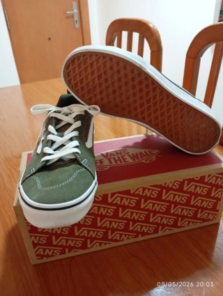 Zapatillas Vans Verdes y Blancas