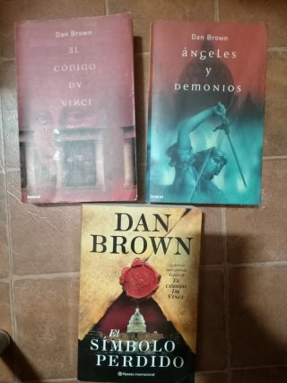 Lote tres novelas Dan Brown