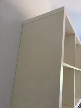 Estantería de pared modular blanca