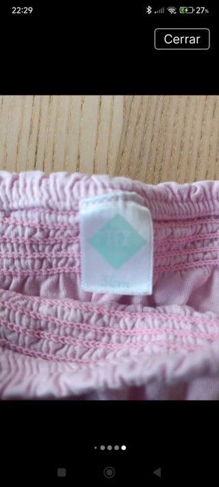 Conjunto niña 3 años: camiseta y falda