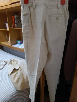 Traje comunión/evento niño beige.