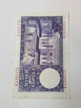 BILLETE 25 PESETAS 1954