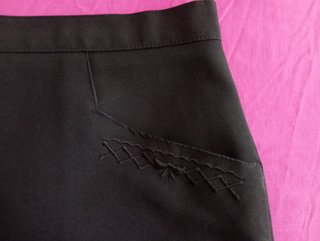Falda negra talla L