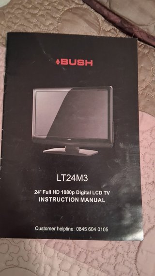 Televisor Bush 24" enchufe Reino Unido