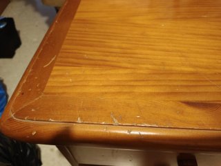 Mesita de noche madera maciza