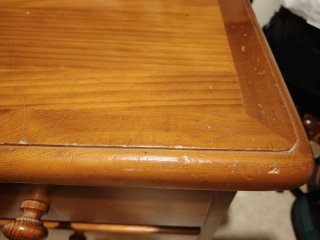 Mesita de noche madera maciza