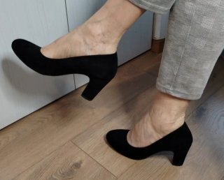 Scarpe scamosciate nere