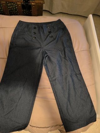 Pantalón Alto Mujer Azul