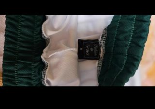 Pantalón corto baloncesto blanco y verde