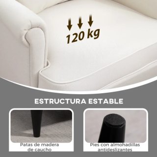 Butaca relax moderna con reposapiés