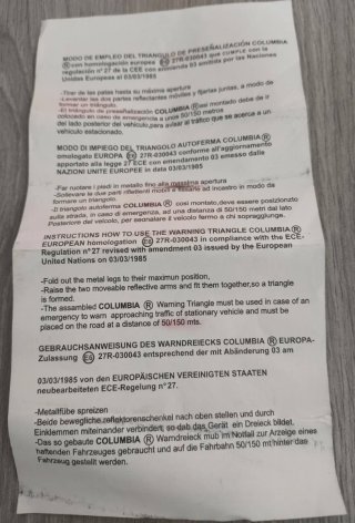 2 Triángulos de Seguridad Coche