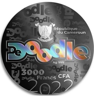 Camerún 3000 Francs 2022 Plata 3oz 9999