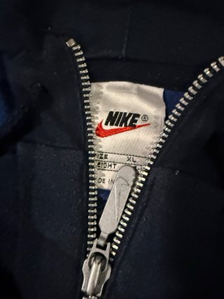 Sudadera Nike Media Cremallera Azul y Negra