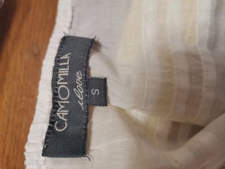 Top Camomilla bianco taglia S