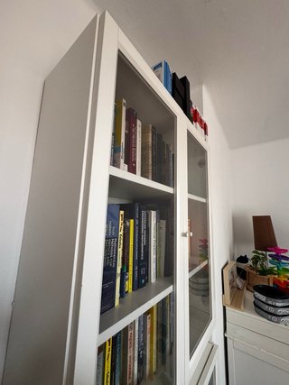 Par de Vitrinas BILLY / OXBERG Blanca IKEA