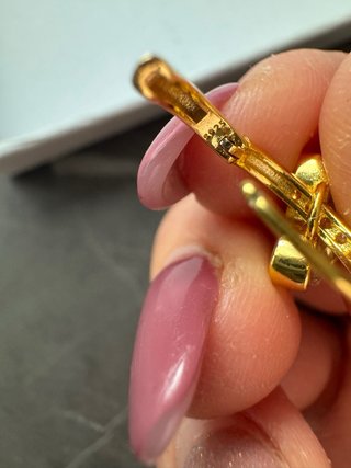 Orecchini farfalla oro in argento 925