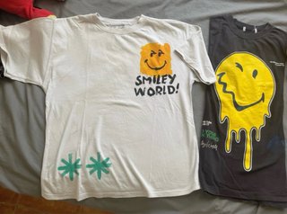 3 Camisetas manga corta Zara Niño Smile World