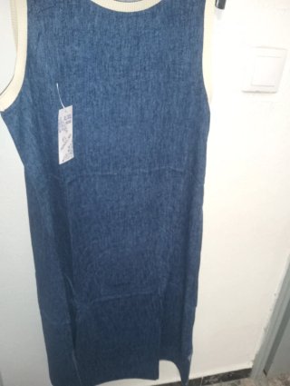 Vestido vaquero sin mangas XXL