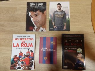 Libros de fútbol variados