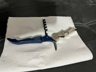 Sacacorchos Pulltap's Azul oscuro y plateado