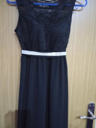 Vestido de fiesta negro talla L