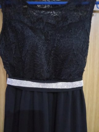 Vestido de fiesta negro talla L