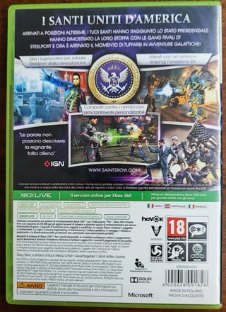 Saints Row IV Xbox 360 ITA Completo