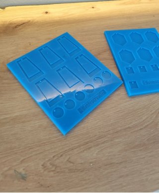 Moldes silicona pendientes DIY