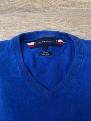 Maglioncino Tommy Hilfiger Blu V-Neck