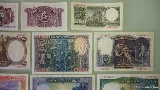 Lote 17 Billetes España Pesetas muy buen estado