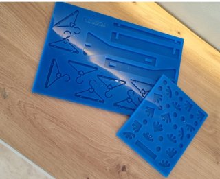 Molde silicona pendientes y perchero pendientes